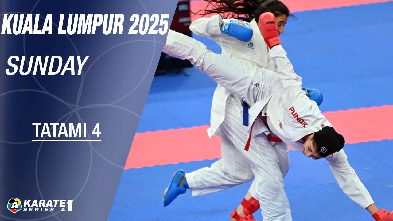 Karate1 KUALA LUMPUR: SUNDAY - Tatami 4 - Eliminations | WORLD KARATE FEDERATION background