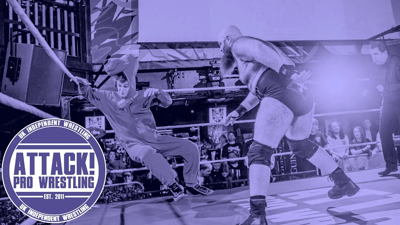 FREE MATCH - Big Damo vs Nino Bryant (ATTACK! Pro Wrestling) background