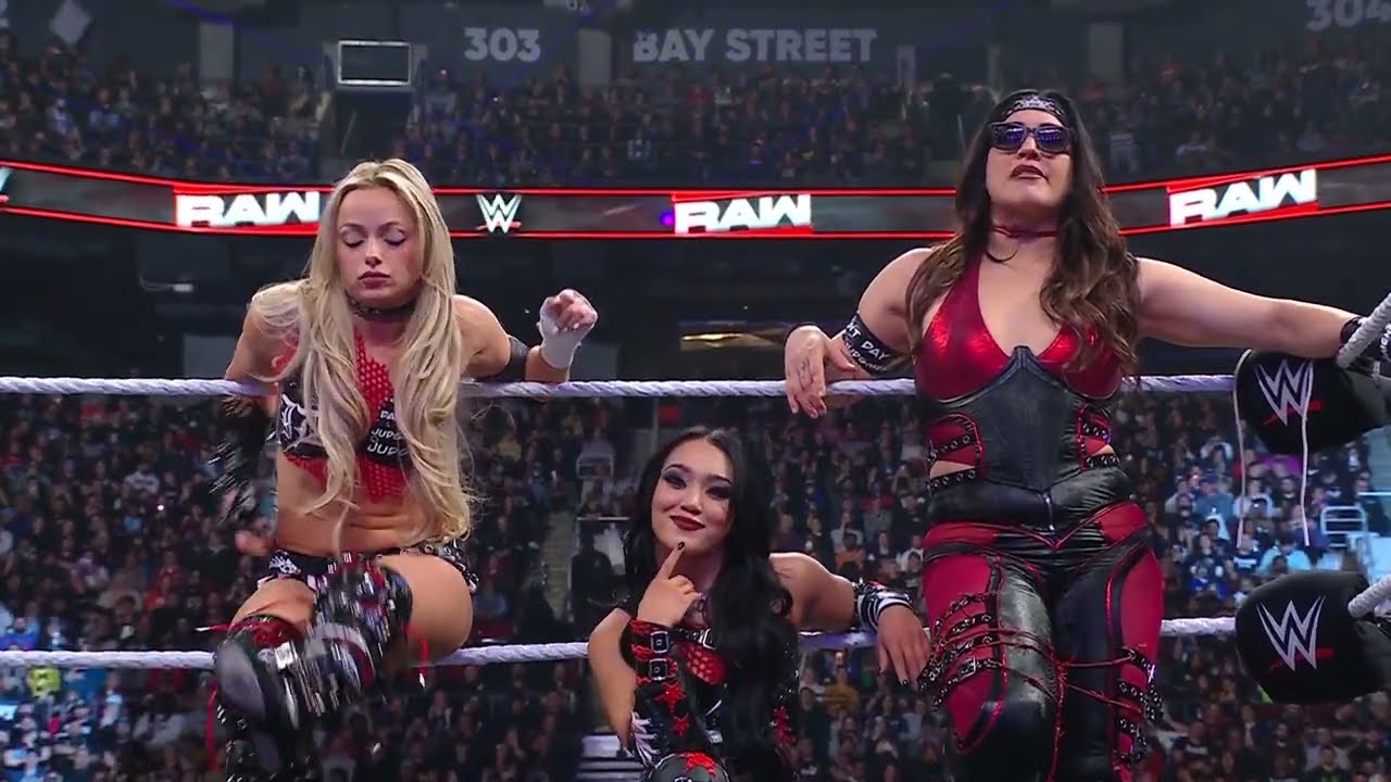 Liv Morgan, Roxanne Perez And Raquel Rodriguez Entrances