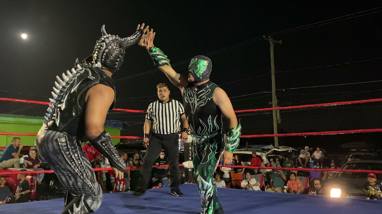Aerostar y Sin Ley Vs Drago y Juventud Aerea background