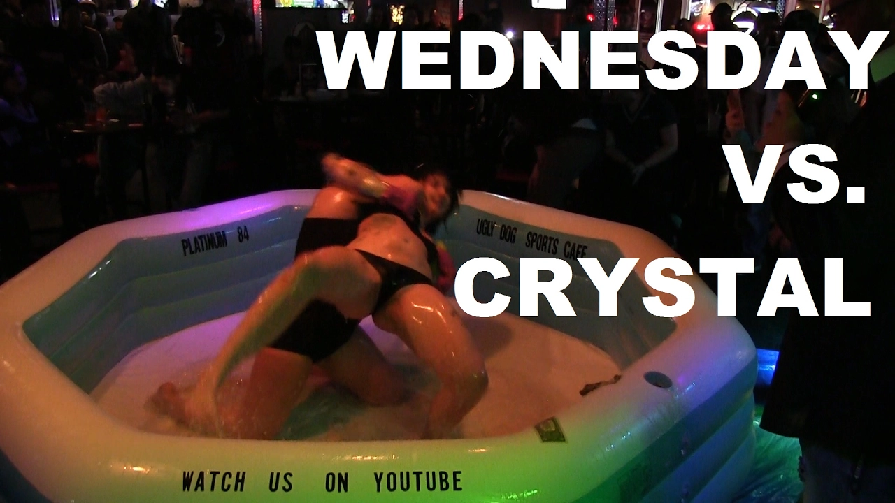 3 Sexy splashy Rounds! | Crystal Vs. Wednesday | Oil Wrestling | Season 2 | Night 4 background