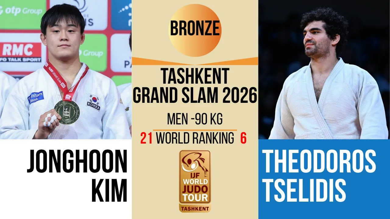 Jonghoon KIM VS Theodoros TSELIDIS | Tashkent Grand Slam 2026 | BRONZE -90 kg