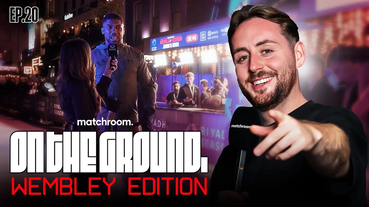 On The Ground ep20: Joshua Vs Dubois Arrivals Ft Hearn, Davison, Chisora & More background