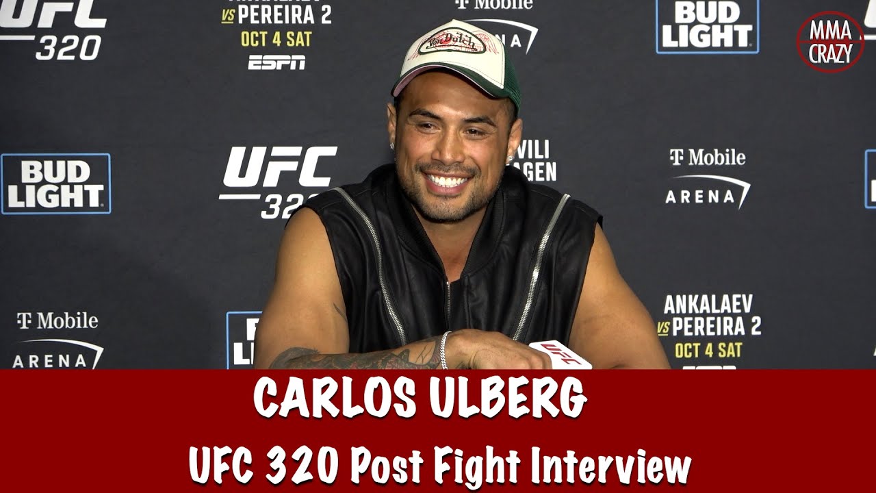 Carlos Ulberg on Magomed Ankalaev "I feel like he’s dangerous; that the guy I wanna beat" backdrop