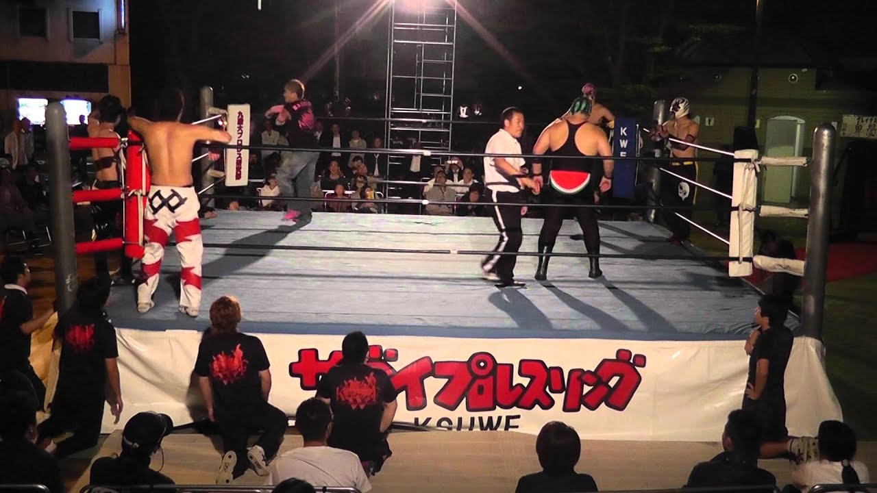 2015/10/9【8】第40回中洲まつり 2日目 セミファイナル 1-2 =九州産業大学プロレス研究部=