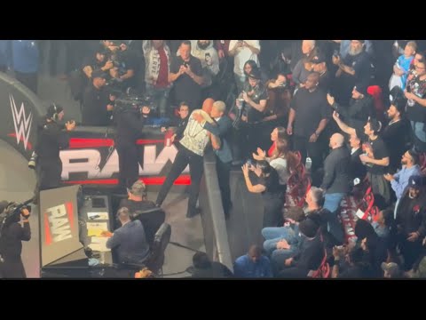 UNSEEN footage of Dwayne “The Rock” Johnson Off Air During WWE Raw 1/6/25