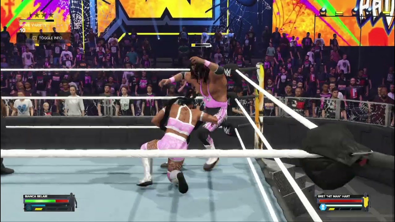 WWE Bianca Belair vs. Bret "The Hitman" Hart