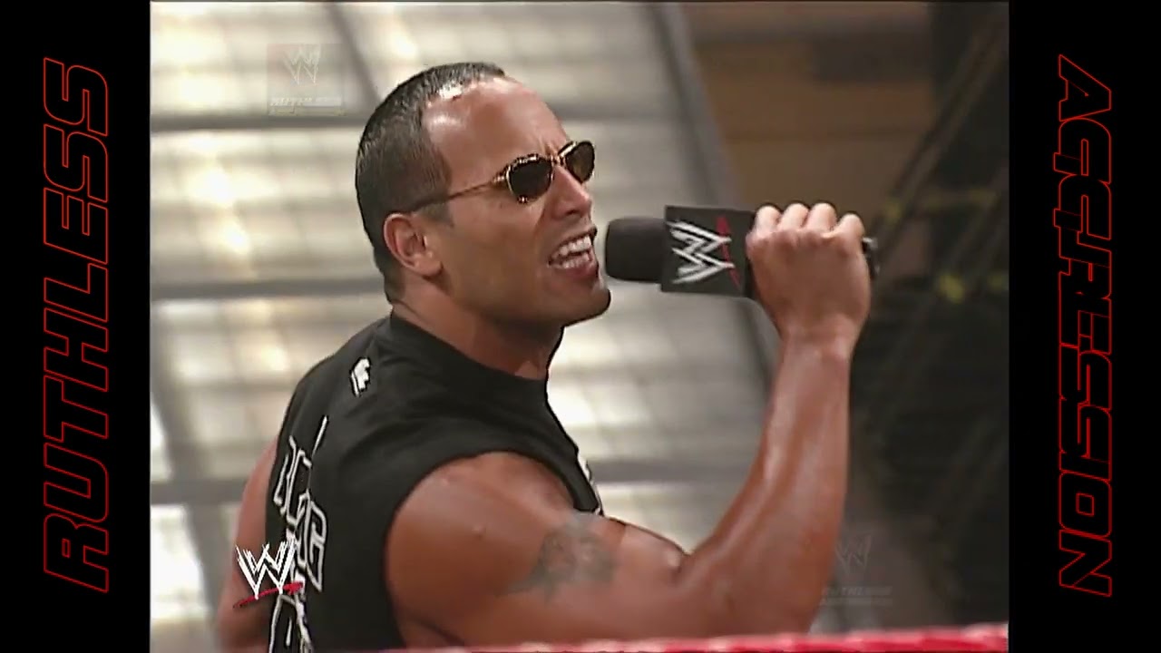 The Rock confronts Brock Lesnar and Triple H | WWE RAW (2002) 2