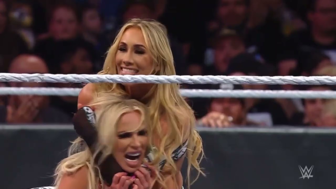 ASUKA & DANA BROOKE VS CARMELLA & TAMINA 1/2 background