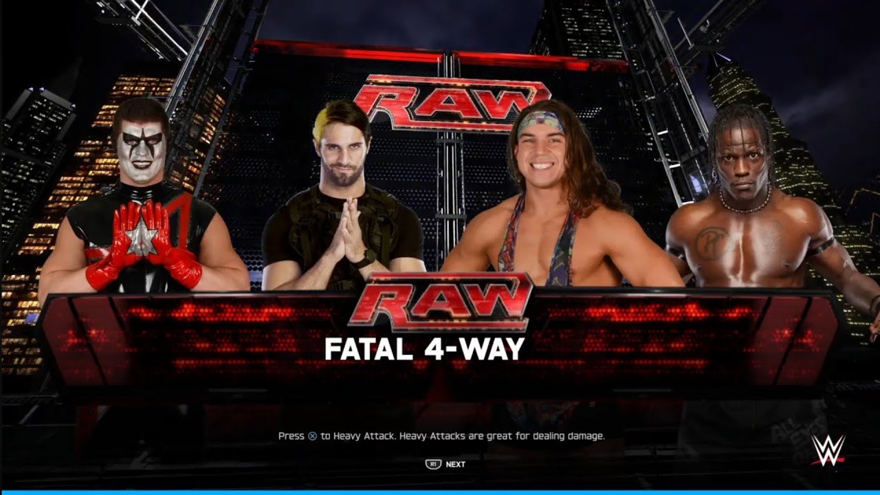 Seth vs Stardust vs Gable vs R Truth. Raw 18. WWE 2K25