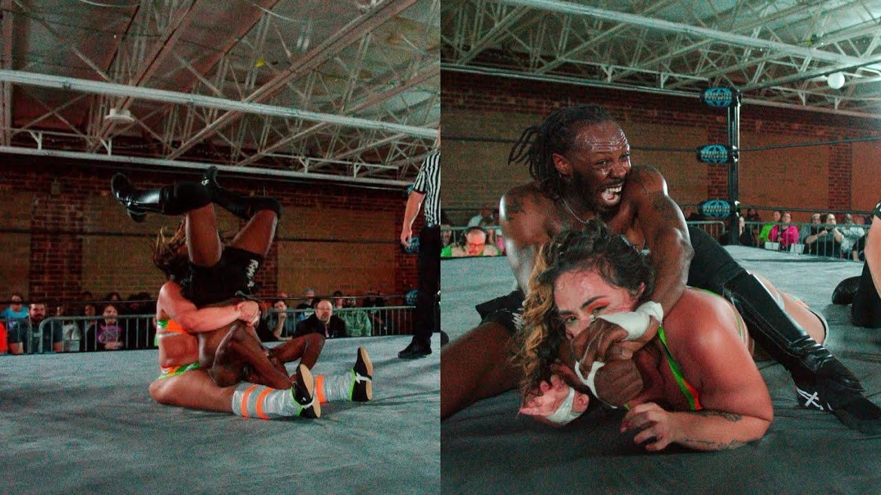 Kaitlyn Marie and THE! Dontay Khalifah prepare for Wrestling Evolution Championship Match backdrop