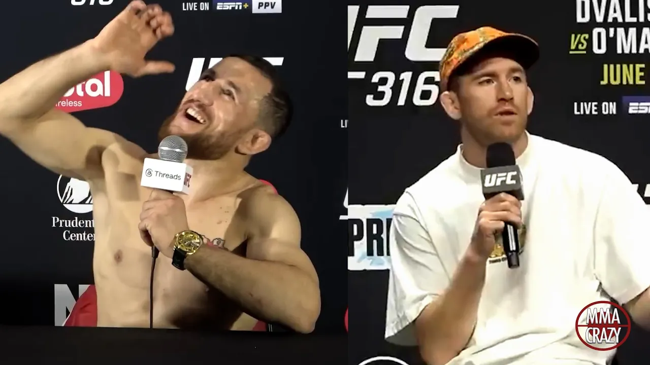 Merab Dvalishvili vs. Cory Sandhagen talk fight for UFC 320 Highlights background
