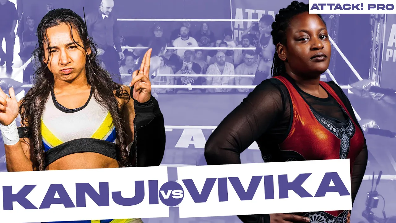 Kanji vs VIVIKA (ATTACK! Pro) #womenswrestling background