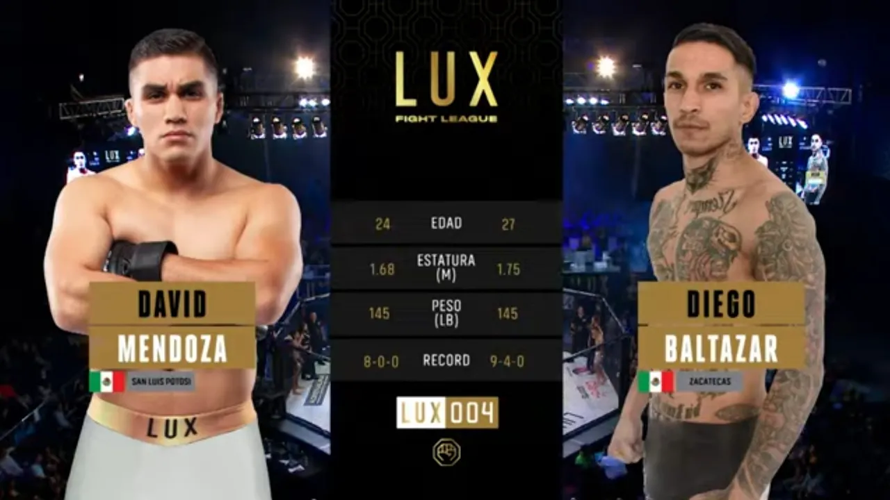 David "León" Mendoza vs Diego Baltazar en Lux 004
