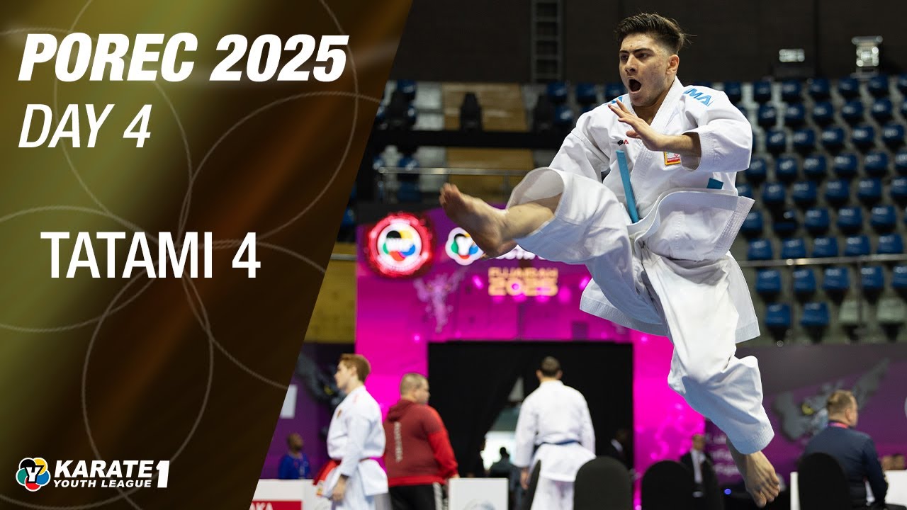 Karate1 POREC: SUNDAY - Tatami 4 | WORLD KARATE FEDERATION background