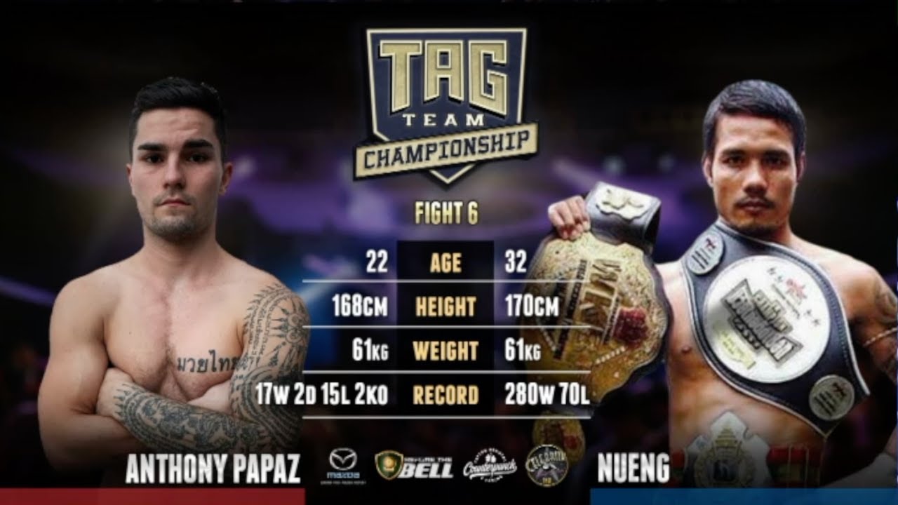 Anthony Papaz Vs Nueng - Rogue Muay Thai background