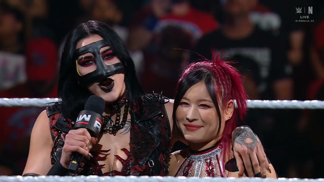 WWE RAW IYO SKY & RHEA RIPLEY ENTRANCE 12/01/25