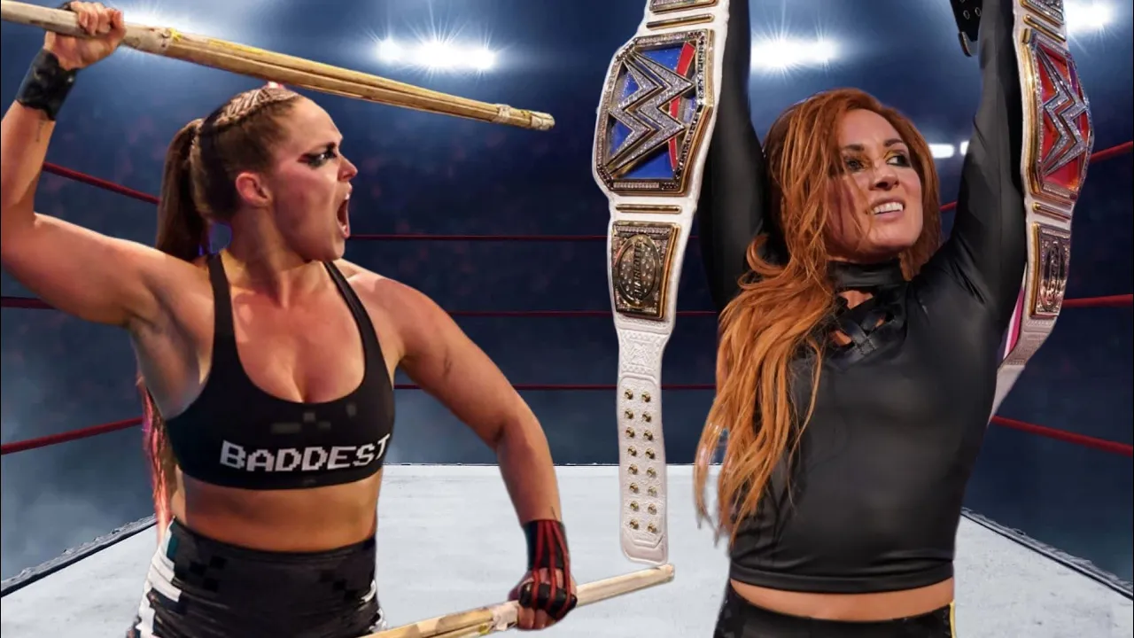 WWE Ronda Rousey vs. Becky Lynch background