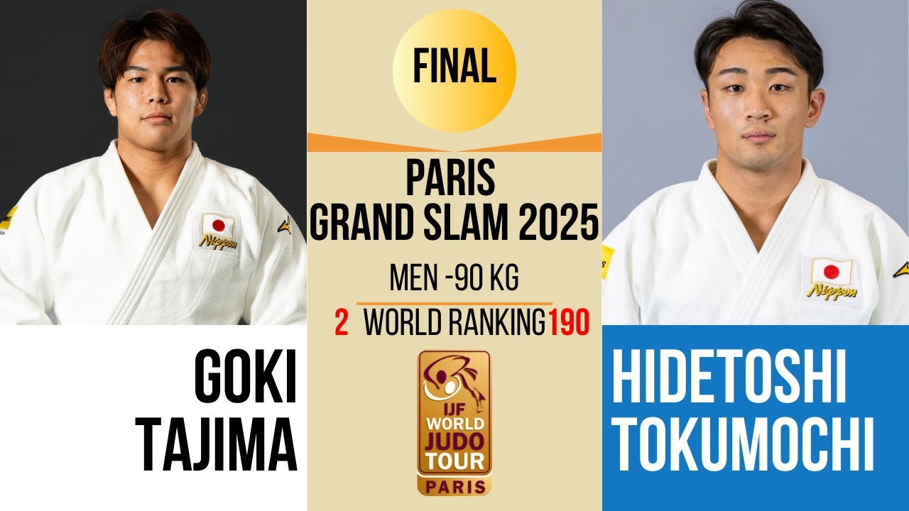 Goki TAJIMA VS Hidetoshi TOKUMOCHI | PARIS Grand Slam 2026 | GOLD -90 kg