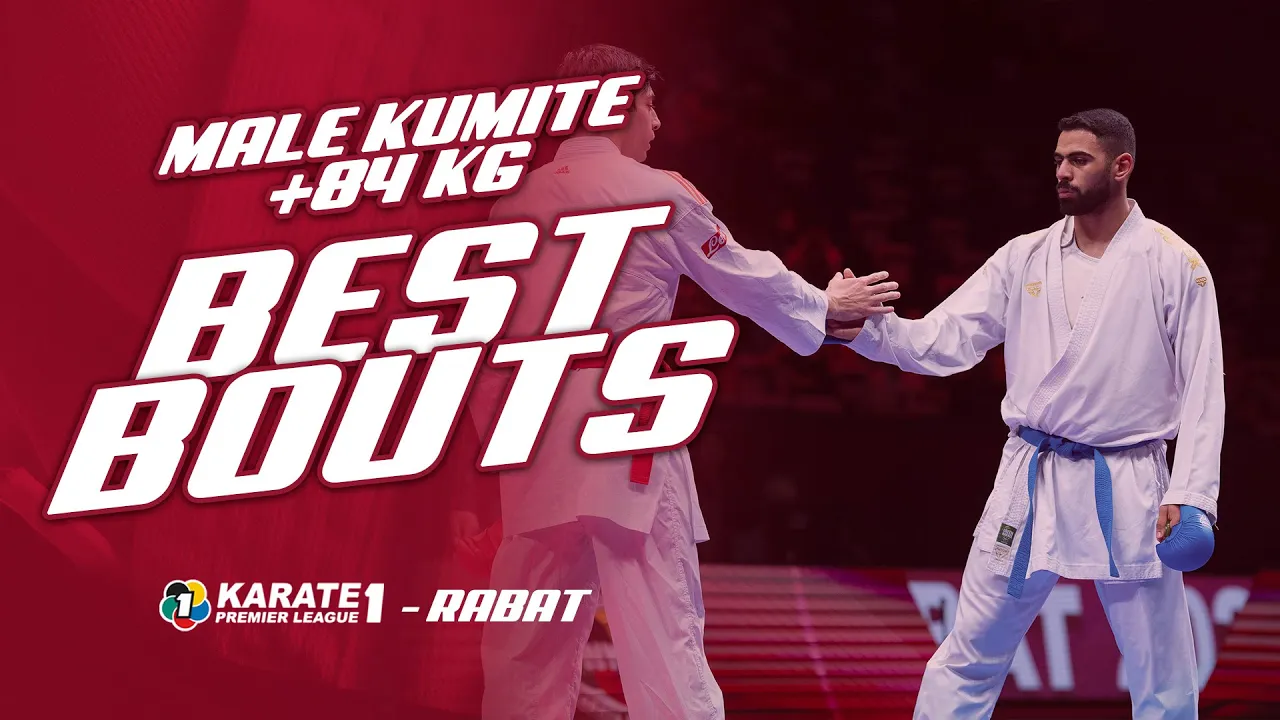 Best Bouts of Karate1Rabat: MALE KUMITE +84KG | WORLD KARATE FEDERATION background