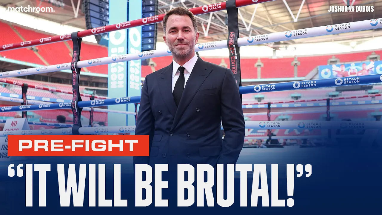 "Anthony Joshua KO's Daniel Dubois In 3 Rounds!"- Eddie Hearn Arrives At Wembley