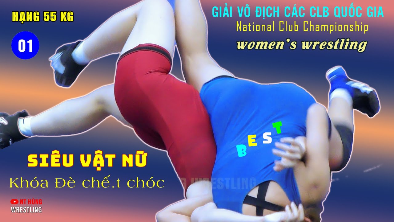 Vật Nữ - KHÓA ĐÈ KINH DỊ - hạng 55 kg - Giải vô địch các CLB quốc gia 2024. . V1, 2.