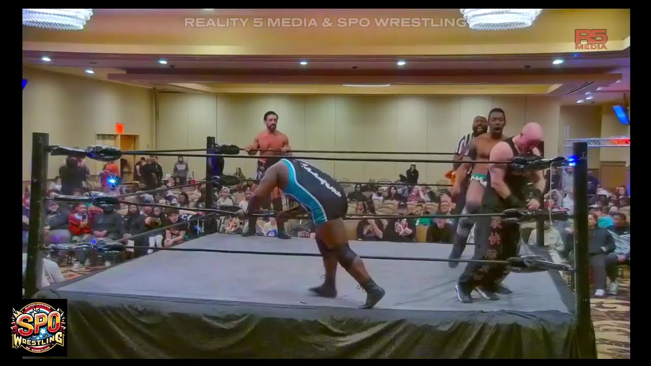 The Super Powers Rick Blade & Simon Gotch VS The Rep background