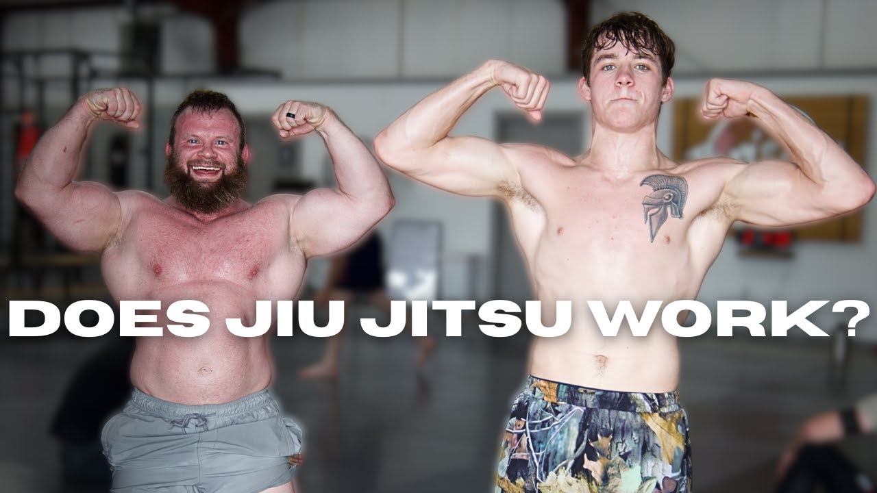 Body Builder vs BJJ Blue belt half his size