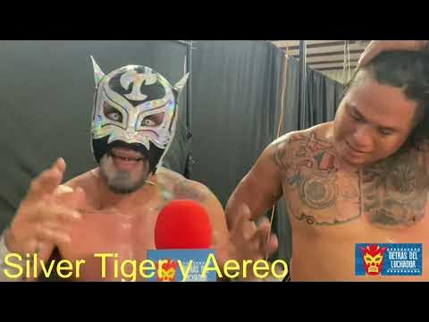 Silver Tiger y Aereo “ Un robó total la gente lo vio!” Lucha Maniaks background