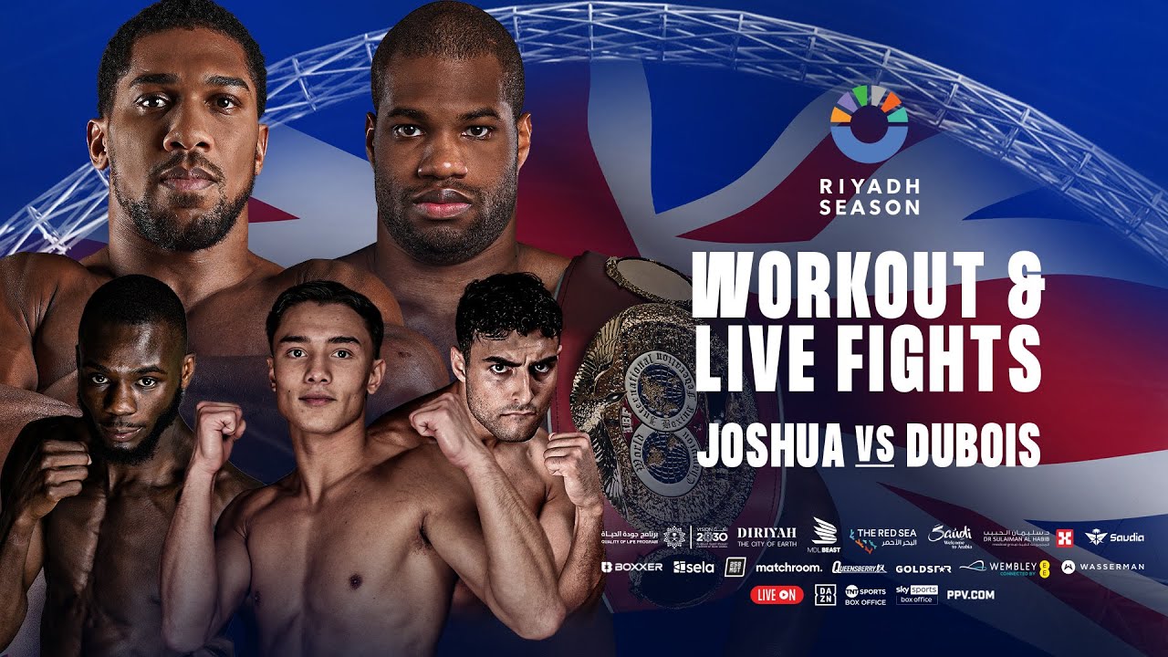 Anthony Joshua Vs Daniel Dubois Workout & Live Fights (Vuong, Hamed & Kongo) background