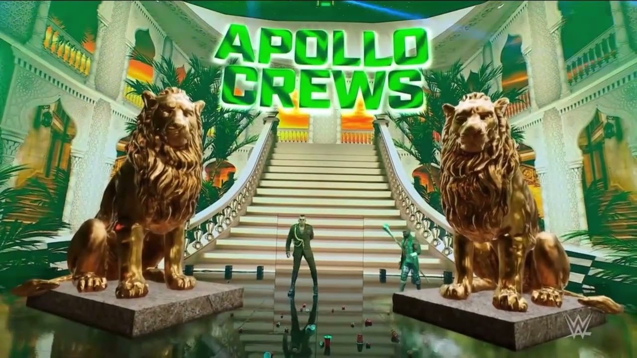 THE STREET PROFITS + CREWS & AZEEZ ENTRANCE WWE MAIN EVENT 05.19.2022 backdrop