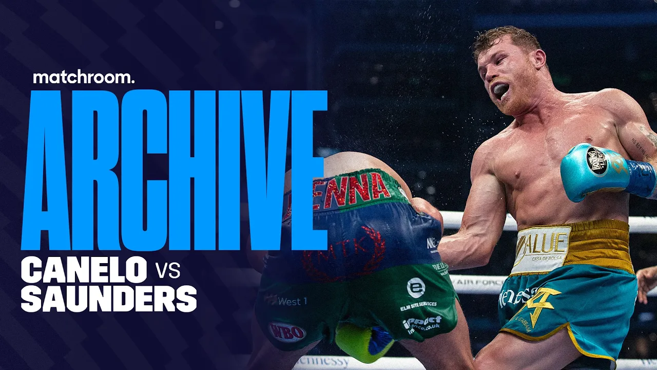 Canelo Alvarez Busts Up Billy Joe Saunders: Canelo Vs Saunders Full Fight background