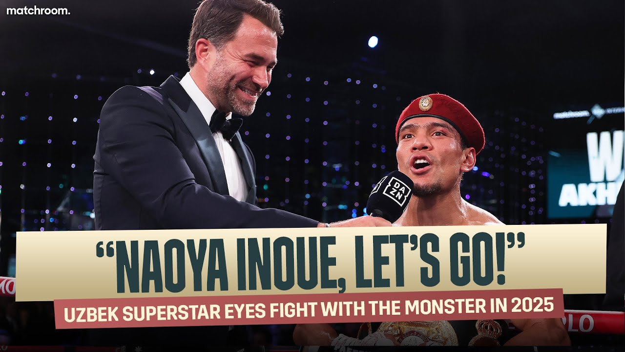 "Vacate Or Fight!"- Murodjon Akhmadaliev & Eddie Hearn Eye Naoya Inoue After Espinoza KO background