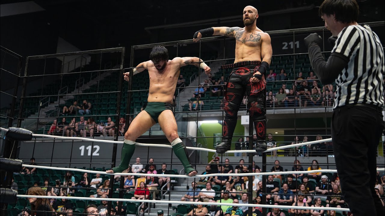*DIRECTORS CUT* Alan Angels vs Judas Icarus - Steel Cage Match (Combat Clash 2025 - FULL MATCH) background