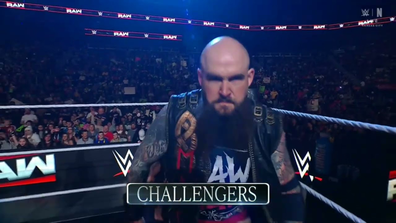 WWE RAW AJ STYLES & DRAGON LEE VS THE WAR RAIDERS 12/08/25