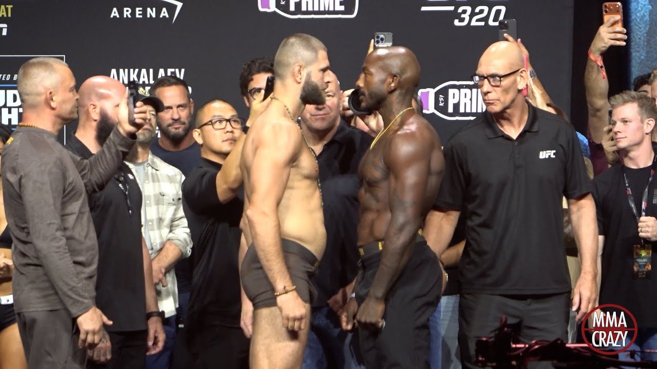 UFC 320: Jiri Prochazka vs. Khalil Rountree Jr Weigh in Face Off