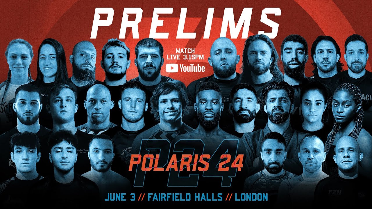 Polaris 24 Prelims | Pro no-gi BJJ grappling | Full Prelim Show Replay background