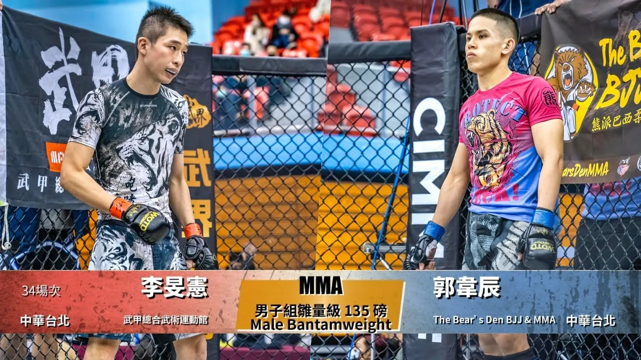 【WOTD-ETD06 業餘綜合格鬥】男子組雛量級 135 磅 Male Bantamweight 李旻憲 vs 郭韋辰 background