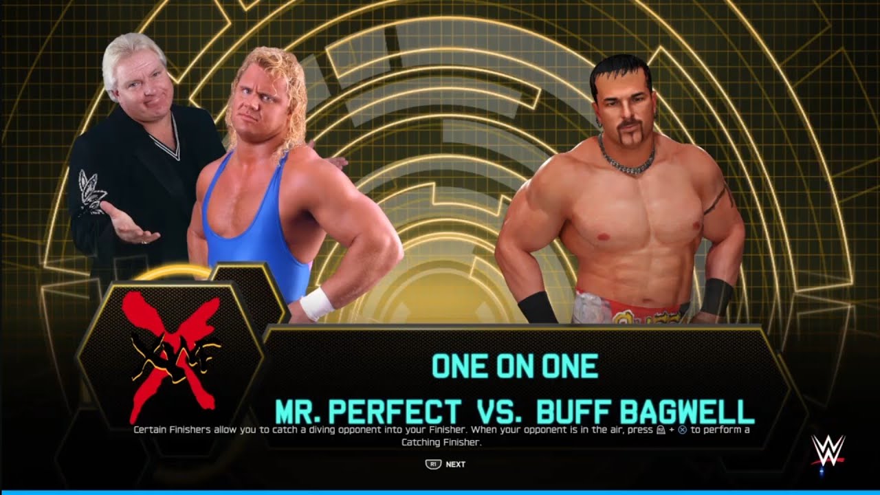 Mr Perfect vs Buff Bagwell. XWF. WWE 2K25