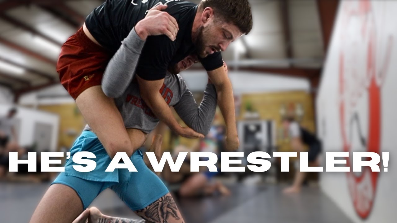 blue belt vs all american wrestler background