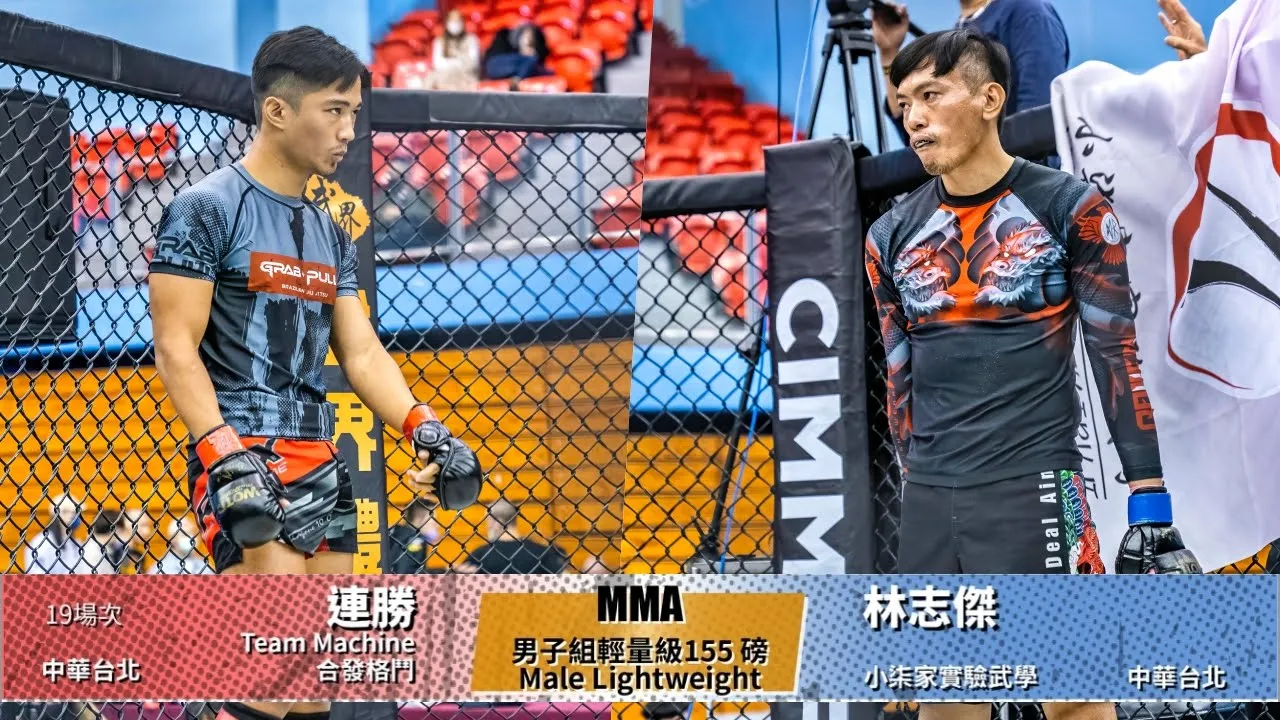 【WOTD-ETD06 業餘綜合格鬥】男子組輕量級155 磅Male Lightweight 連勝 vs 林志傑 background