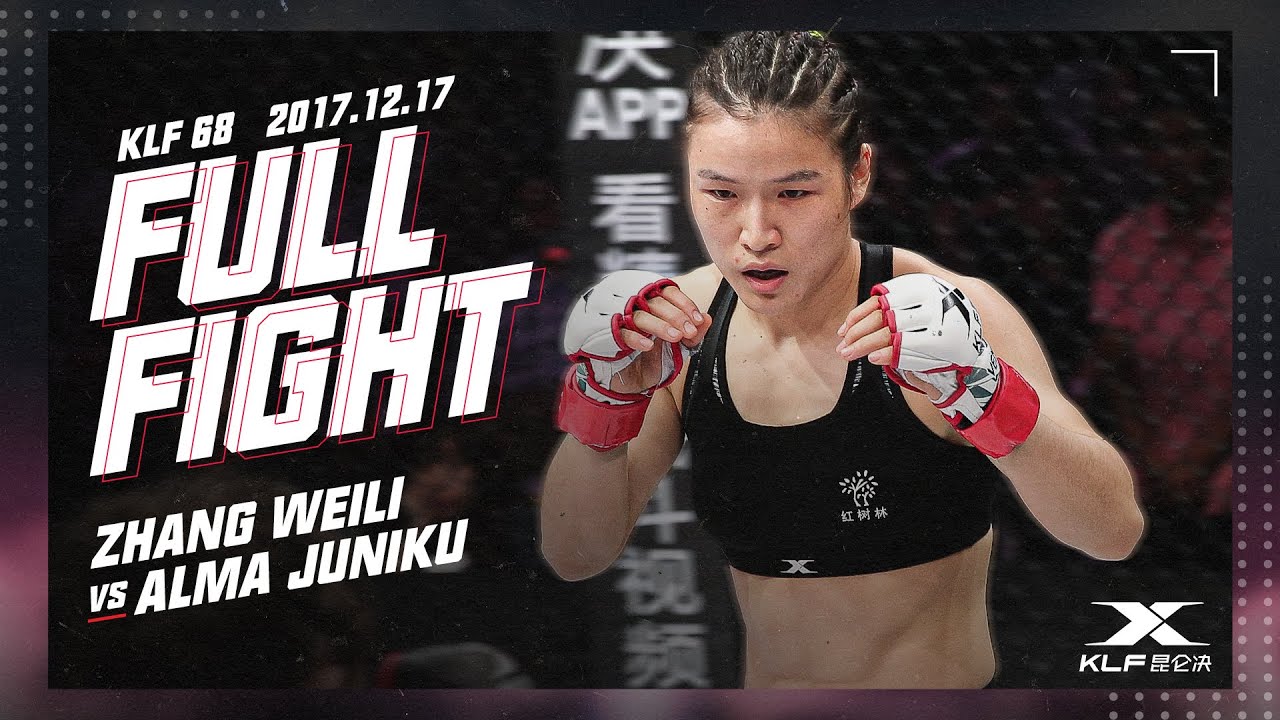 Kunlun Fightt68: Zhang Weili vs Alma Juniku FULL FIGHT - 2017 background