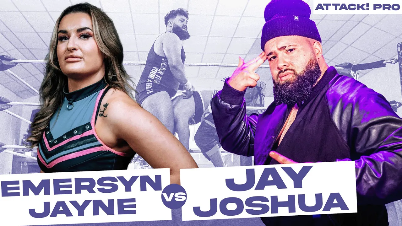 Emersyn Jayne vs Jay Joshua (ATTACK! Pro) #intergenderwrestling background