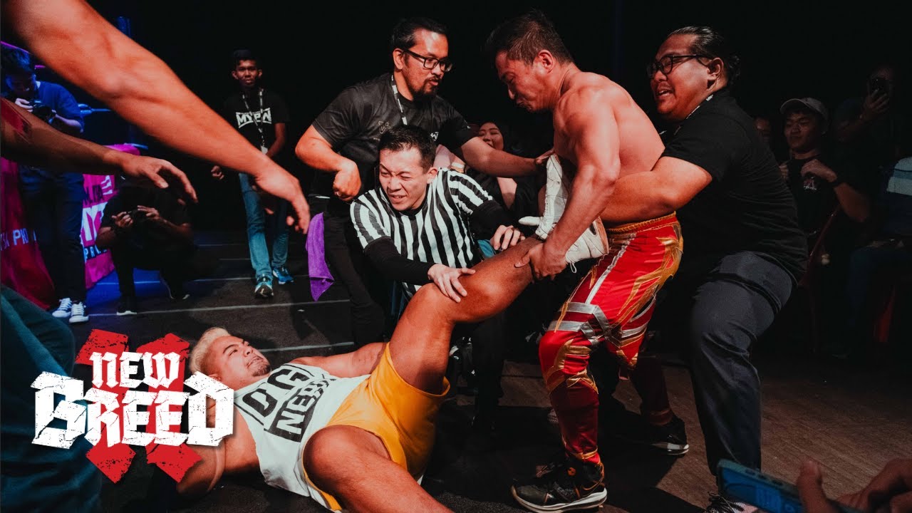 The Statement attacks Carlo Cannon ahead of their Main Event at New Breed 2 background