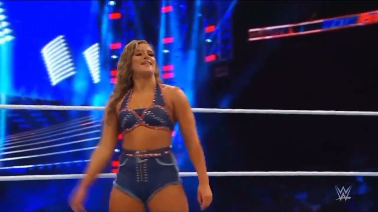 HIGHLIGHTS - DANA BROOKE VS FALLON HENLEY background