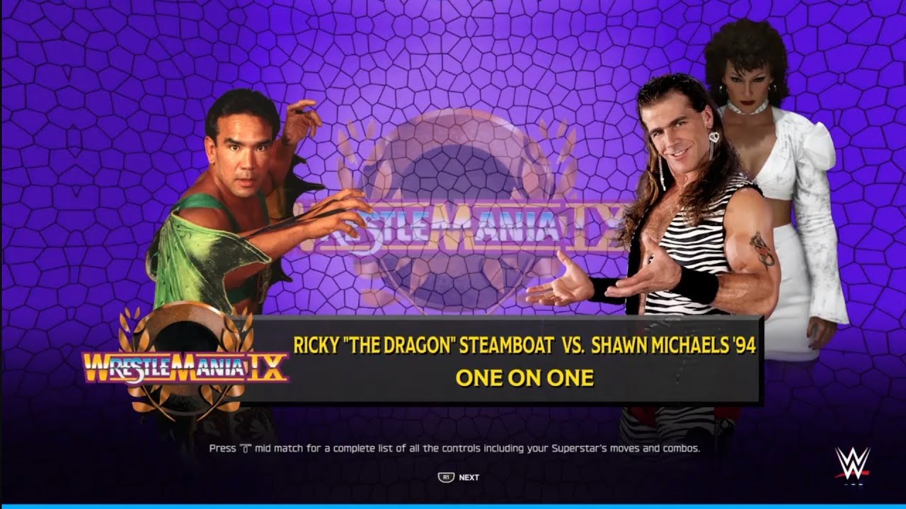 Ricky Steamboat vs Shawn Michaels. WWE 2K25