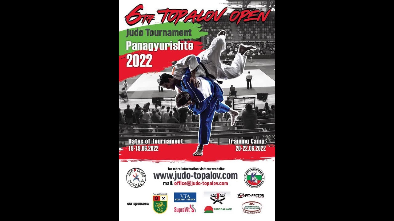 Tatami-2 VI Judo Tournament - TOPALOV OPEN 18th June Panagyurishte, Bulgaria background