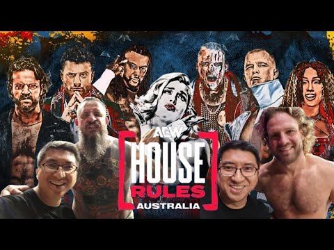 [4K] Watching AEW House Rules Brisbane vlog + Match Highlights