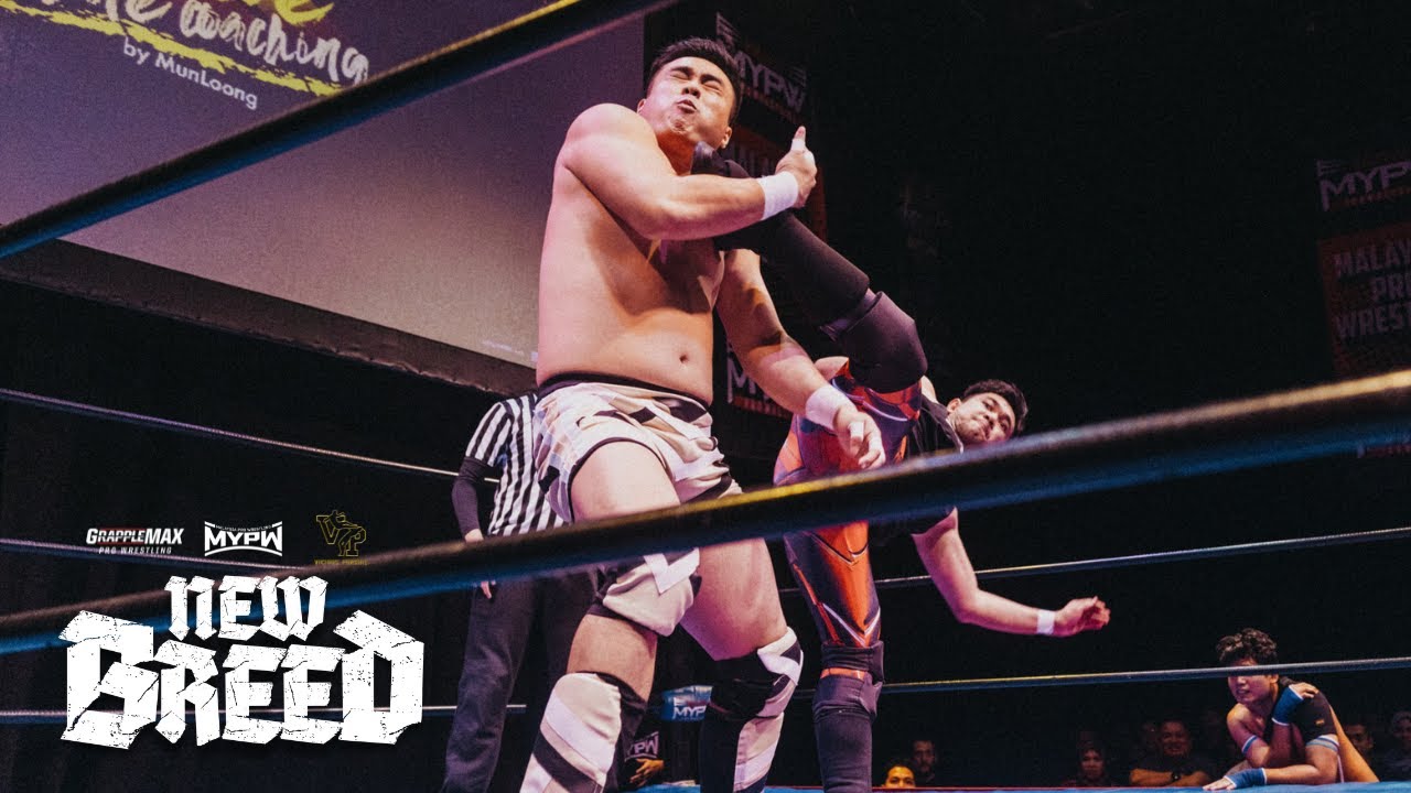 FULL MATCH: KAIZUL & Showtime (GrappleMAX) vs Big Dave (GrappleMAX) & JAGO | MYPW New Breed (2023) background