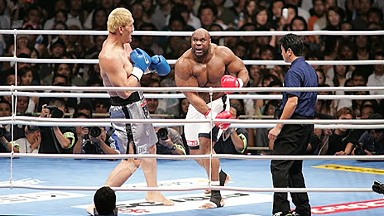 Hong Man Choi (Korea) vs Bob Sapp (USA), Monsters in the ring | Fight, HQ